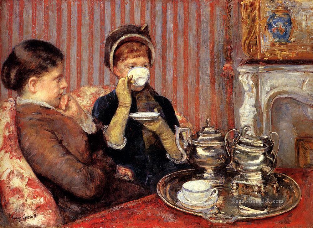 Tea Mütter Kinder Mary Cassatt Ölgemälde